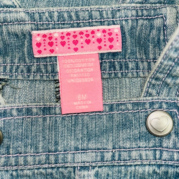 NWT Circo Baby Girls Denim Jumper Dress 6 month - Picture 3 of 3